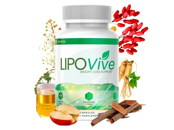 Bottle of the natural supplement LipoNatural Health, a product for weight loss and fat burning. The image shows the product bottle prominently, ready for use.